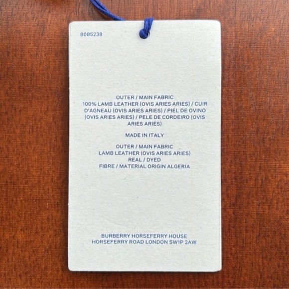 New Burberry leather bishop chess charm / key holder - Picture 13 of 13